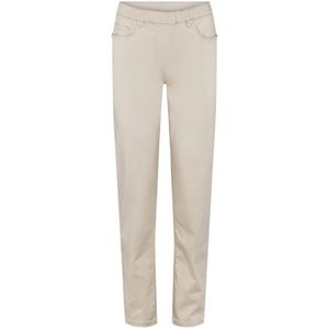 LauRie, Broeken, Dames, Beige, S, Slim-fit Broeken