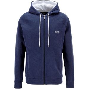Hugo Boss, Sweatshirts & Hoodies, Heren, Blauw, S, Katoen, Doorritsbaar