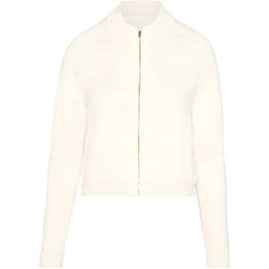 Maison Margiela, Truien, Dames, Beige, L, Beige Cardigan Cardigan