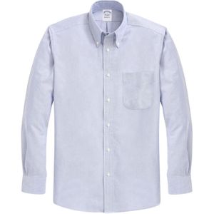 Brooks Brothers, Overhemden, Heren, Blauw, 2Xl, Katoen, Originele Polo Button-Down Oxford Overhemd