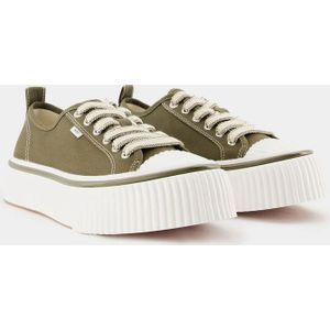 Ami Paris, Schoenen, Heren, Groen, 43 EU, Katoen, Sneakers