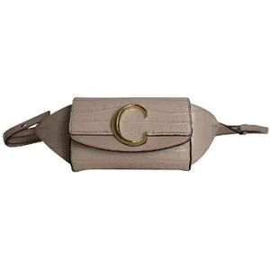 Chloé Pre-owned, Pre-owned Leather crossbody-bags Beige, Dames, Maat:ONE Size