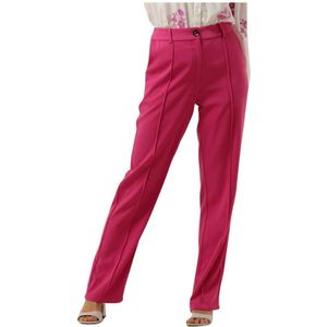 Ydence, Broeken, Dames, Roze, M, Roze Pantalon Elegant Look