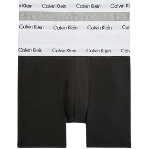 Calvin Klein, Ondergoed, Heren, Veelkleurig, S, Katoen, 3-Pack Katoenen Stretch Boxers
