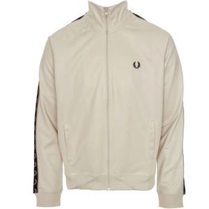 Fred Perry, Sweatshirts & Hoodies, Heren, Beige, 2Xl, Raglanmouw Track Jacket