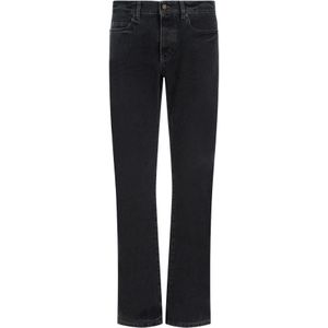 Saint Laurent, Jeans, Heren, Zwart, W31, Katoen, Zwarte Slim Fit O-Beryl Jeans