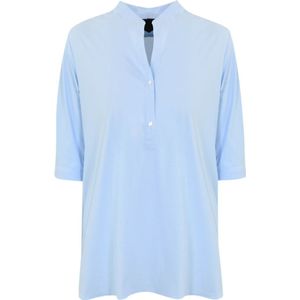 Rrd, Blouses & Shirts, Dames, Blauw, L, Lichtblauw Shirt Technische Stof Korte Mouw