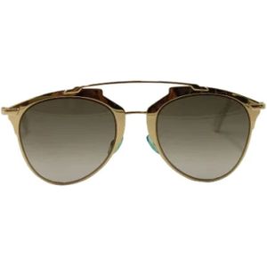Dior Vintage, Pre-owned Metal sunglasses Geel, Dames, Maat:ONE Size