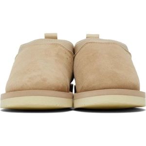 Suicoke, Schoenen, Heren, Beige, 43 EU, Suède, Elegante Suède Herensneakers