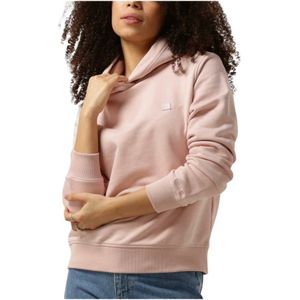 Calvin Klein, Sweatshirts & Hoodies, Dames, Roze, L, Lichtroze Embro Badge Regular Hoodie