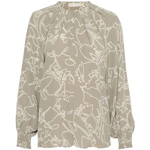 InWear, Blouses & Shirts, Dames, Veelkleurig, L, Gedrukte blouse met pofmouwen
