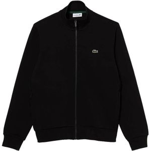 Lacoste, Sweatshirts & Hoodies, Heren, Zwart, M, Zwarte hoodie trui