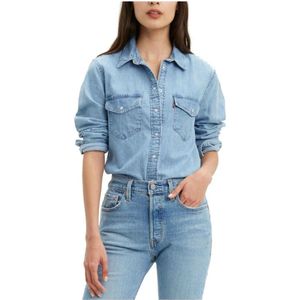 Levi's, Spijkerhemd Blauw, Dames, Maat:M