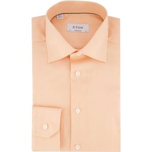 Eton, Overhemden, Heren, Oranje, 2Xl, Katoen, Oranje Business Overhemd