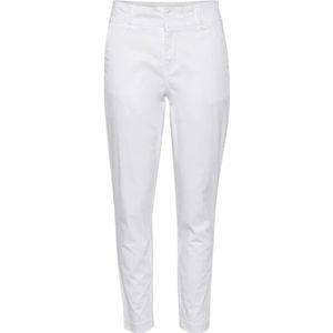 Part Two, Slim-fit katoenen broek voor vrouwen Wit, Dames, Maat:M