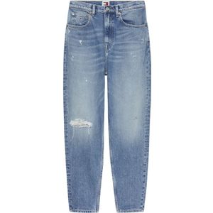 Tommy Hilfiger, Jeans, Dames, Blauw, W29 L30, Denim, Lichte Denim Mom Jeans