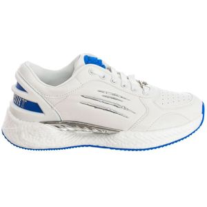 Plein Sport, Schoenen, Heren, Wit, 42 EU, Leer, Sportieve Mid-Top Sneakers