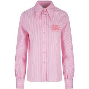 Etro, Blouses & Shirts, Dames, Roze, S, Katoen, Shirts