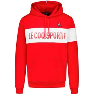 le coq sportif, Sweatshirts & Hoodies, Heren, Rood, XL, Katoen, Hoodies