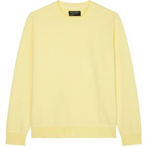 Marc O'Polo, Sweatshirts & Hoodies, Heren, Geel, XL, Katoen, Sweatshirt normaal