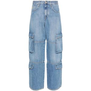Jacob Cohën, Jeans, Dames, Blauw, W27, Katoen, Loose-fit Jeans