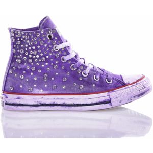 Converse, Schoenen, Dames, Paars, 39 1/2 EU, Handgemaakte Paarse Sneakers voor Vrouwen