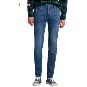 Lee, Jeans, Heren, Blauw, W34, Denim, Jeans magere malone