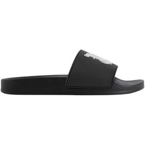 Palm Angels, Monogram Pool Slippers Zwart, Heren, Maat:40 EU