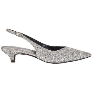 Silvian Heach, Glitter slingback pumps Grijs, Dames, Maat:41 EU