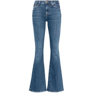 7 For All Mankind, Blauwe Slim Illusion Jeans Blauw, Dames, Maat:W27