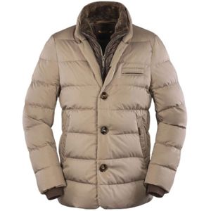 Moorer, Donsjack Beige, Heren, Maat:M