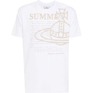 Vivienne Westwood, Tops, Dames, Wit, XL, Katoen, Zomerse Klassieke Witte T-shirts en Polos