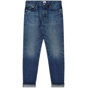 Edwin, Jeans, Heren, Blauw, W33, Denim, Slim-fit Jeans
