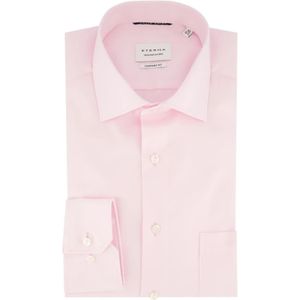 Eterna, Overhemden, Heren, Roze, L, Katoen, Roze Business Overhemd Lange Mouw