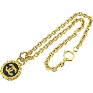 Chanel Vintage, Pre-owned Metal necklaces Geel, Dames, Maat:ONE Size