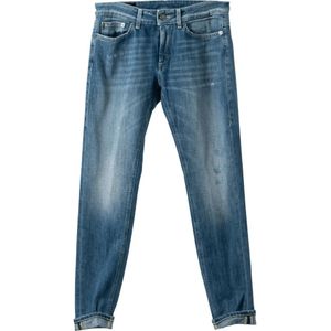 Dondup, Jeans, Heren, Blauw, 4Xs, Katoen, Slim-fit Jeans
