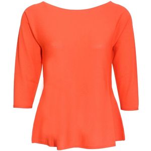 Liviana Conti, Truien, Dames, Oranje, L, Luxe Oranje Breiwerk