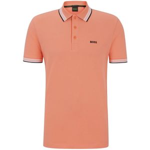 Hugo Boss, Tops, Heren, Oranje, XL, Katoen, Polo Shirts