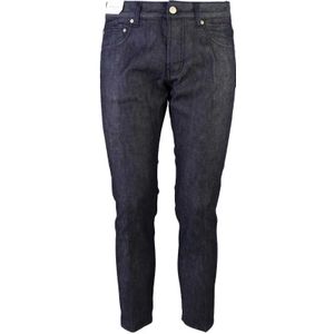 Entre amis, Jeans, Heren, Blauw, W34, Denim, Zero Wash Denim Jeans 5 Zakken