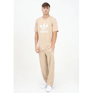 Adidas Originals, Broeken, Heren, Beige, XL, Katoen, Monogram 2 Track Sportieve Broek