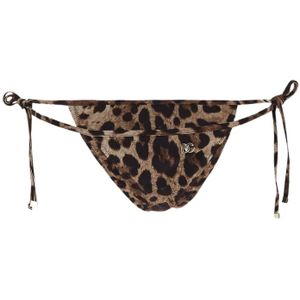 Dolce & Gabbana, Badkleding, Dames, Veelkleurig, S, Leopard Bikini van polyamide