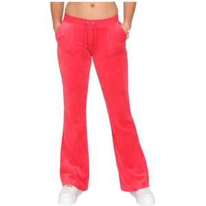 Juicy Couture, Ultra Lage Taille Broek Rood, Dames, Maat:XS