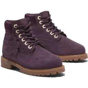 Timberland, Schoenen, Dames, Paars, 40 EU, Stedelijke Waterdichte Veterschoenen