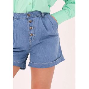 Object, Korte broeken, Dames, Blauw, S, Denim, Blauwe High Waist Denim Shorts