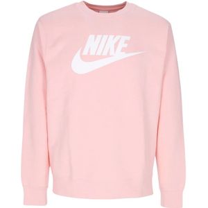 Nike, Sweatshirts & Hoodies, Heren, Roze, L, Katoen, Grafische Crew Sweatshirt Pink Bloom