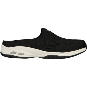 Skechers, Comfortabele Slipper met Air-Cooled Memory Foam Zwart, Dames, Maat:36 EU