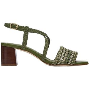 Lottusse, Zomersandalen Tiras Groen, Dames, Maat:37 EU