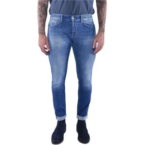 Dondup, Jeans, Heren, Blauw, W34, Denim, Skinny Denim Jeans voor Heren