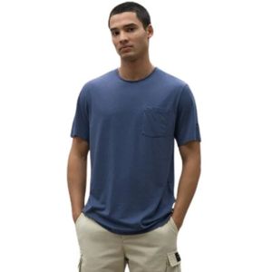 Ecoalf, Biologisch Katoen Tencell T-shirt Blauw, Heren, Maat:L
