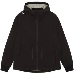 Ma.strum, Sport, Heren, Zwart, S, Nylon, Softshell Hooded Jas